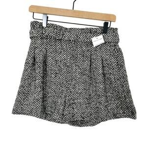 RED VALENTINO NERO BLACK WHITE WOMEN DRESS SHORTS SIZE 40 BRAND NEW MSRP $480